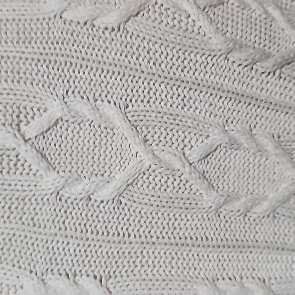 Talbots Elegant Cream Cable Knit Sweater - Picture 3 of 10